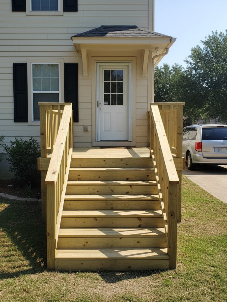 Custom Deck Design completed by Omega Deck Co in El Paso, TX