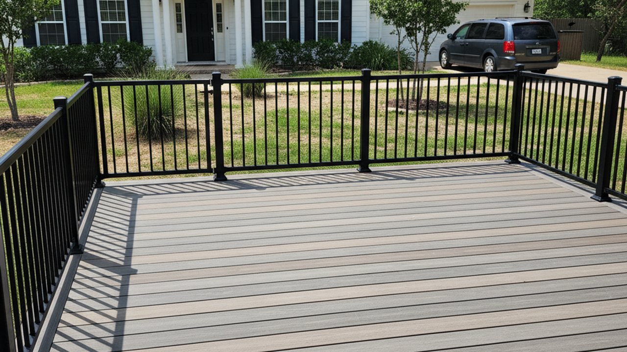 Deck Staining & Sealing completed by Omega Deck Co in San Elizario, TX