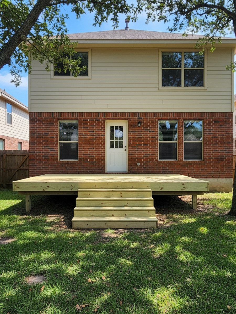 Deck Removal & Rebuild completed by Omega Deck Co in Horizon City, TX